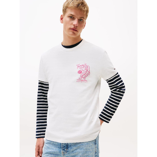 Tommy Hilfiger Ανδρική κοντομάνικη μπλούζα Back Graphic Crew Neck T-Shirt